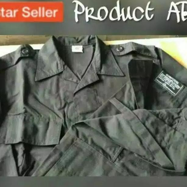 Baju Setelan Seragam PDL Hitam Brimob. Kualitas8 barang terbaik !