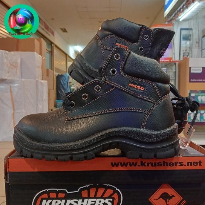 Sepatu Safety krushers Dallas Black / Sepatu Krushers Dallas original