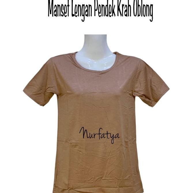 new manset kaos wanita lengan pendek