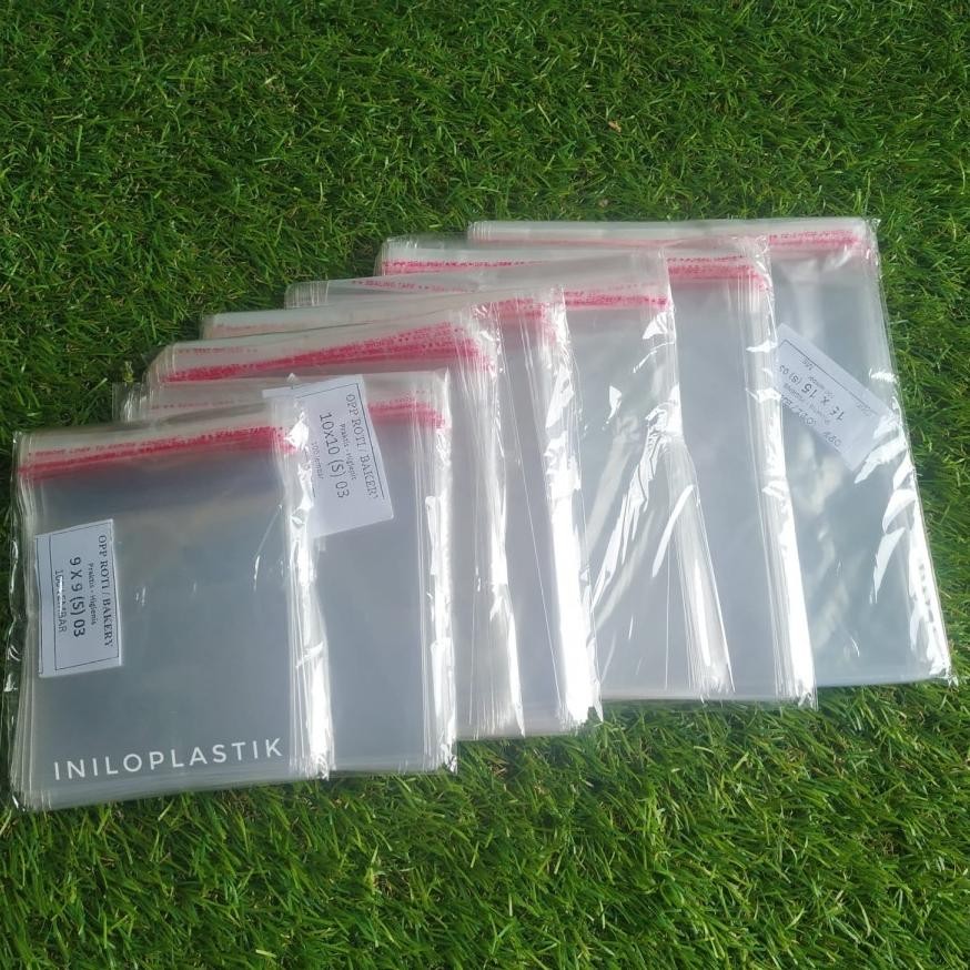 

df-7 h-4 Plastik Seal OPP / Plastik Roti Pie Souvenir Seal / Plastik Bening lem perekat Termurah Original