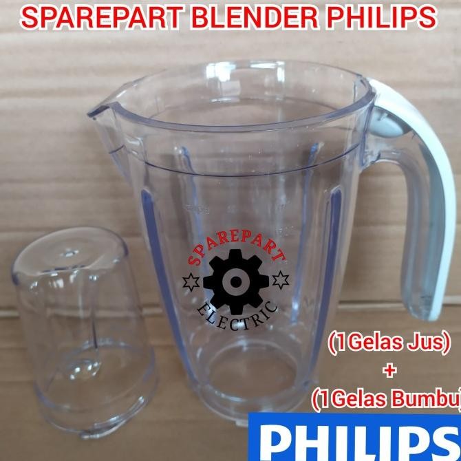 Diskon Gelas Bumbu + Gelas Jus Untuk Blender Philips Bahan Mika
