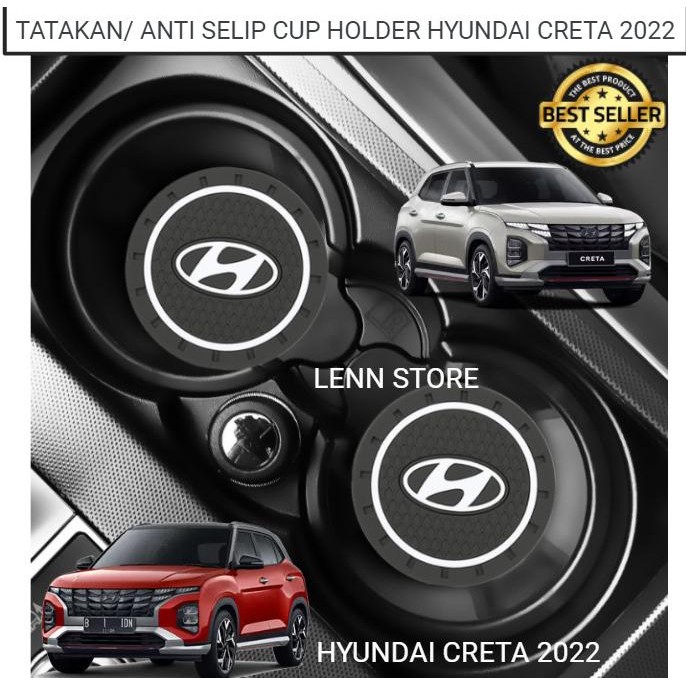 Promo Tatakan Anti Selip Cup Holder Mobil Hyundai Creta 2022 TERBARU COD