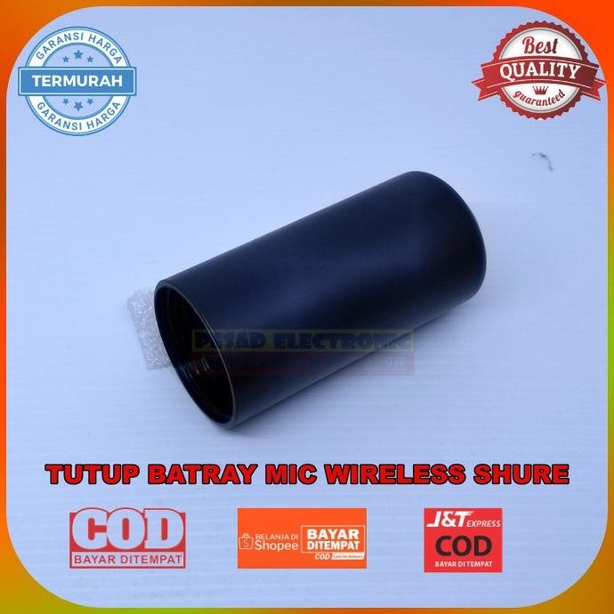 JH8 TUTUP MIC WIRELEES SHURE/Tutup mic/tutup batray mic shure