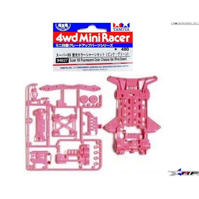 Promo TAMIYA 95240 SUPER XX FLUORESCENT COLOR CHASSIS (PINK) COD