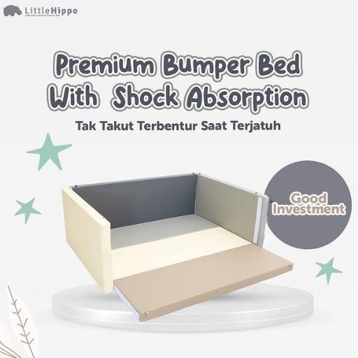 Little Hippo Bumper Bed Partner Lumba Playmat / Bumpermat Tebal 7.5 cm