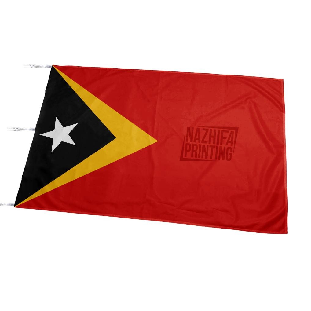 Promo Nazhifa Printing - Bendera Timor Leste / Timor Leste Flag, Bendera Negara, Ukuran Kecil-Besar 
