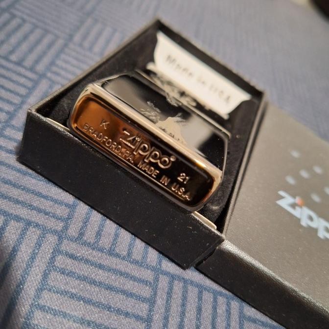 Korek Zippo Motif Serigala Black Ice Korek Api Zippo Original Zippo Premium