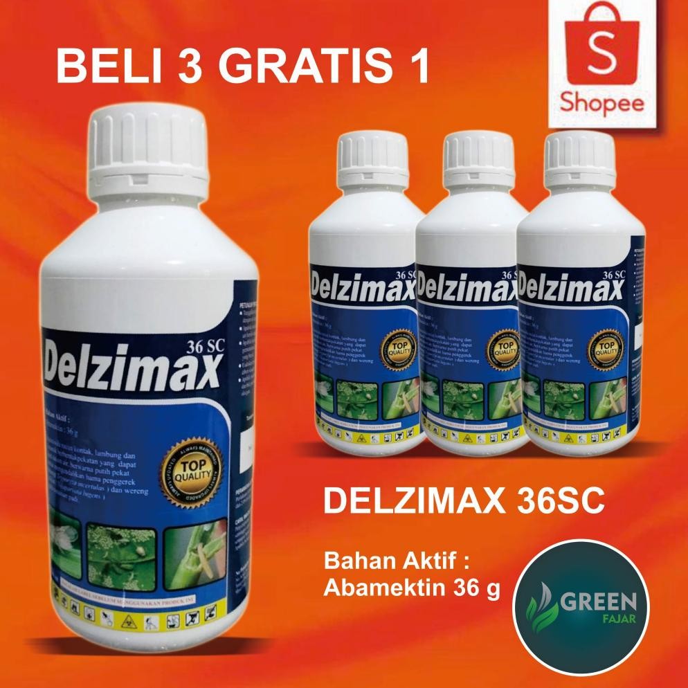 DELZIMAX 36SC 1Liter/INSEKTISIDA ABAMEKTIN 36/PROMO GROSIR/FUNGISIDA/
