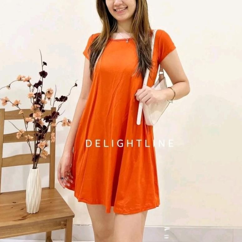 Keiko Mini Dress Polos Casual Rayon Spandex