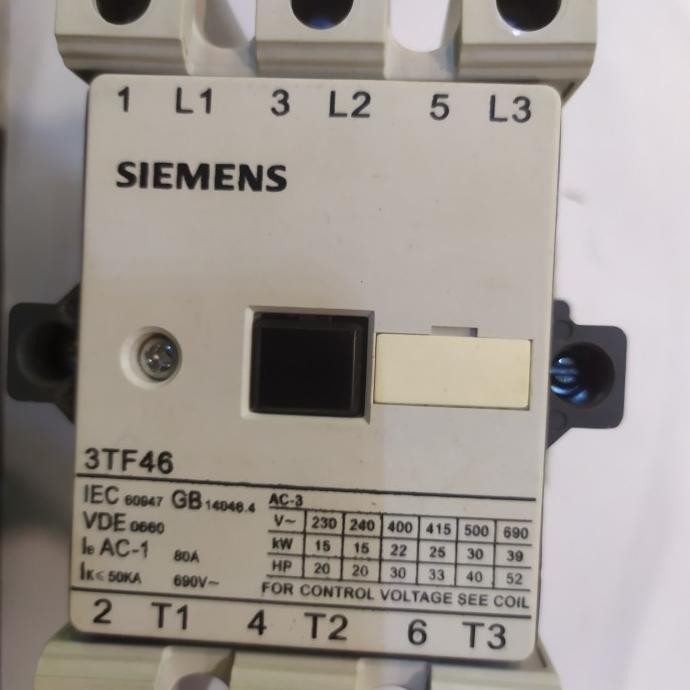Contactor 3Tf 46-22-Oxpo 220Vv Siemens New Stok