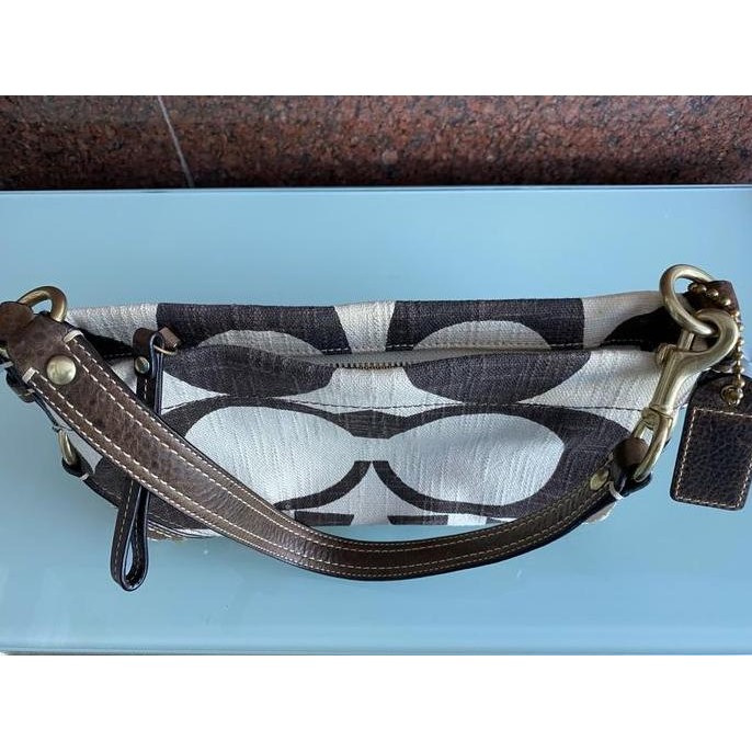 Tas handbag Wanita original merek Coach Brown / Coklat (Second)