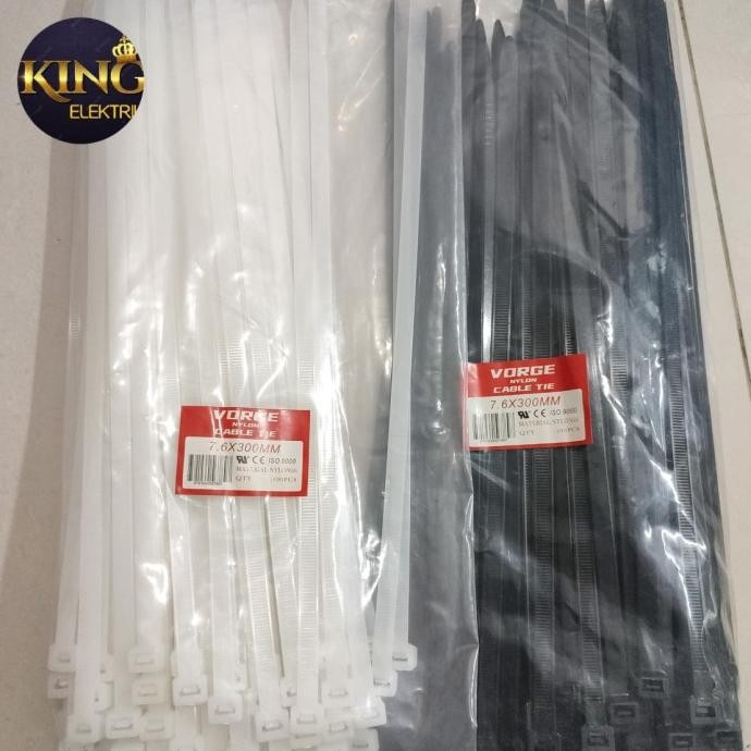 

Kabel Ties Cable Pengikat Vorge 7.6 X 300 Mm 7,6 X 30 Cm 30Cm 300Mm 7.6X300 7,6X300 Co