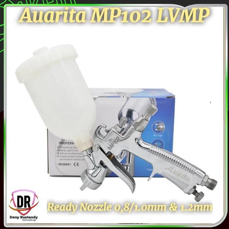 Spray Gun Auarita MP102 LVMP Nozzle 0.8 1.0 1,2mm Plus Water Filter Separator SAE