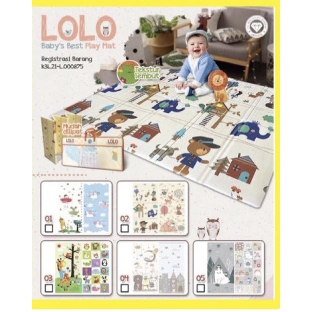 Playmat/Matras Lipat/Playmate (Size 150x200 & 180x200) Tebal 1 CM
