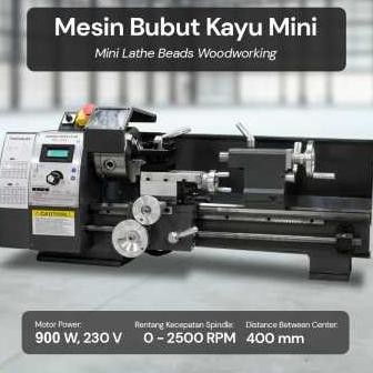 Mesin Bubut Kayu Mini Lathe Bench Brushless Wood working 400 mm 900w murah
