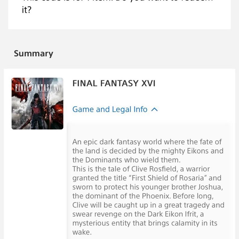 DLC PO PS5 Game Final Fantasy 16 FF XVI Pre Order content murah