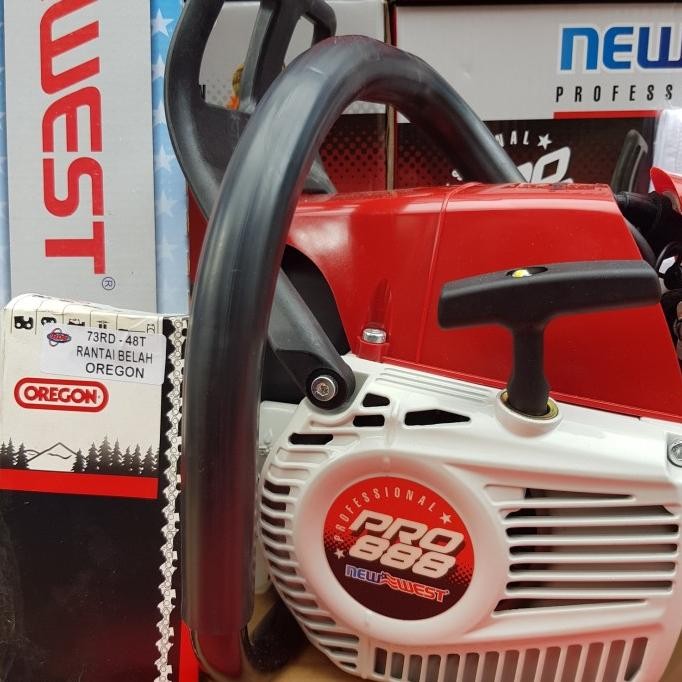 Chainsaw censow senso NEW WEST PRO 888 BAR 30 in rantai 48T NEW WEST murah