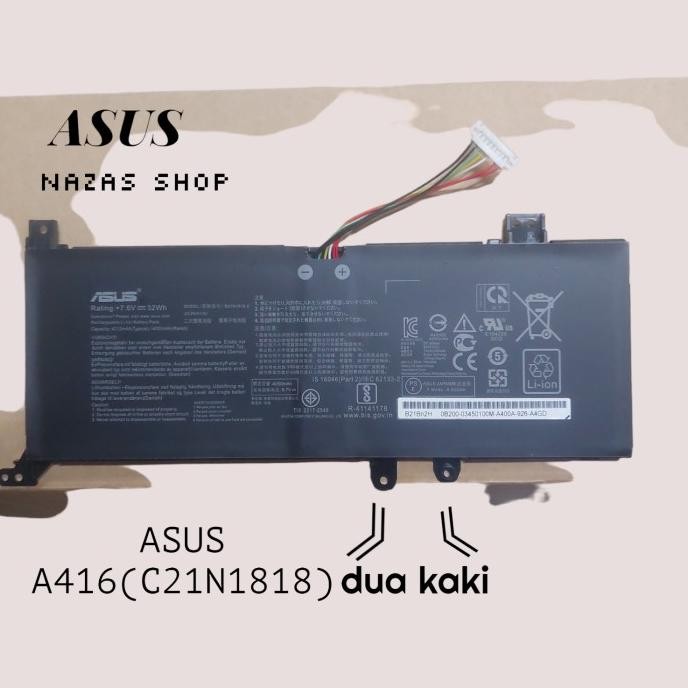 Batre Baterai Original Laptop Asus Vivobook A416 A416J A416M A416Ma New Stok