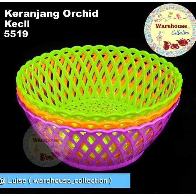 Keranjang Buah / Sayur Plastik Warna-Warni (Kecil)
