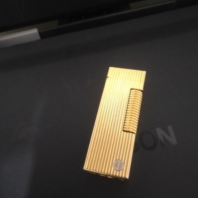 korek api lighter Dnhill gold plated bkn Dupont ronson colibri