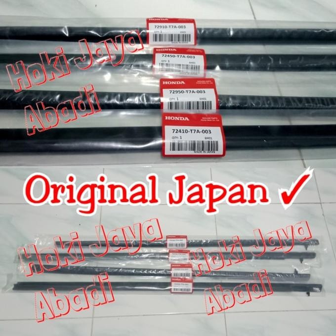 Weather Strip Set Karet Pelipit Pelipit Kaca Luar Honda Hrv Hr-V 2015 2016 2017 2018 2019 Original J