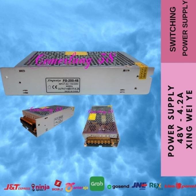 Diskon Switching Power Supply Jaring 48V 4.25A
