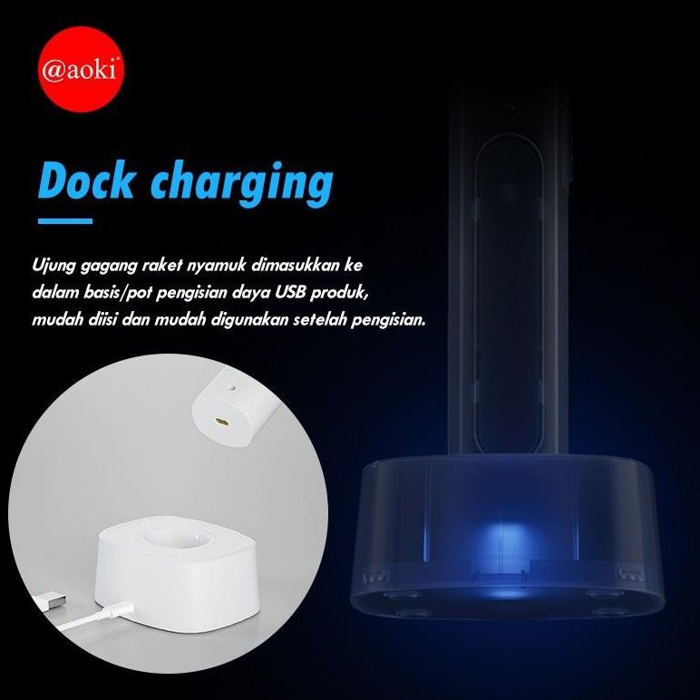 raket nyamuk 2in1 Aoki 890S insect killer