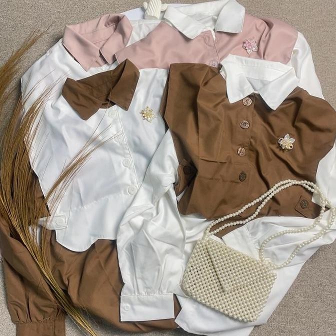 Tersedia Zoya Blus Rompi Wanita Plus Vest Premium Random | Kemeja Blouse Kerah Vest Remaja Hijab Kek