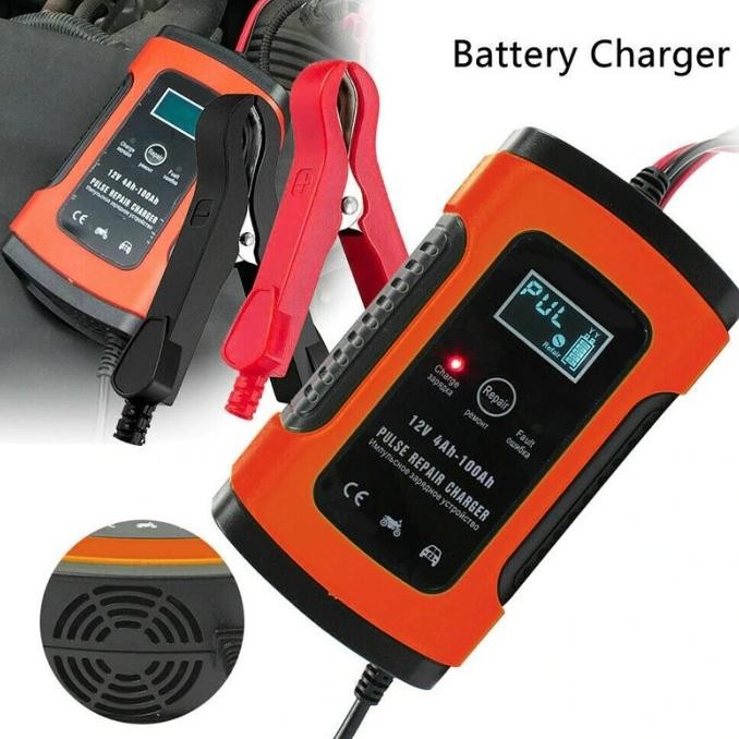 Charger Aki Kering Aki Motor Aki Mobil Cas Baterai Mainan Anak 12V 6A