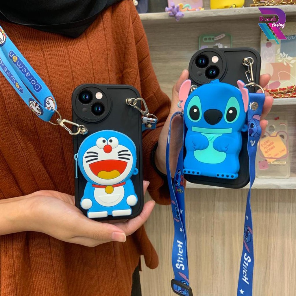 RC Case Dompet Karakter case oval Casing hp untuk REALME C11 C12 C17 C20 C21Y C30 C33 C53 all type