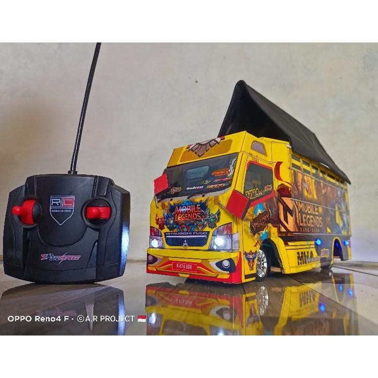 MINIATUR TRUCK OLENG /MAINAN EDUKASI ANAK MINITUR TRUCK REMOTE CONTROL LAMPU FULL LED
