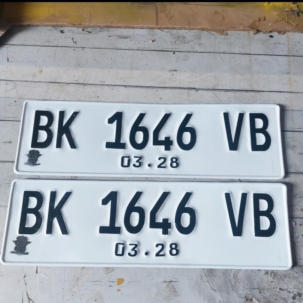Plat Nomer Mobil Custom timbul 1 hari langsung jadi DP10