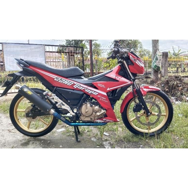 [TERLARIS] Knalpot SJ88 Fullsystem Satria Fu Injeksi RR S1 Bluemoon (Banyak Bonus)