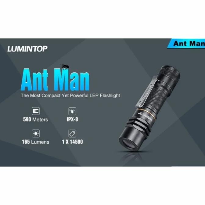 Promo Lumintop Thor Antman Senter Lep White Laser 14500 Mini Edc