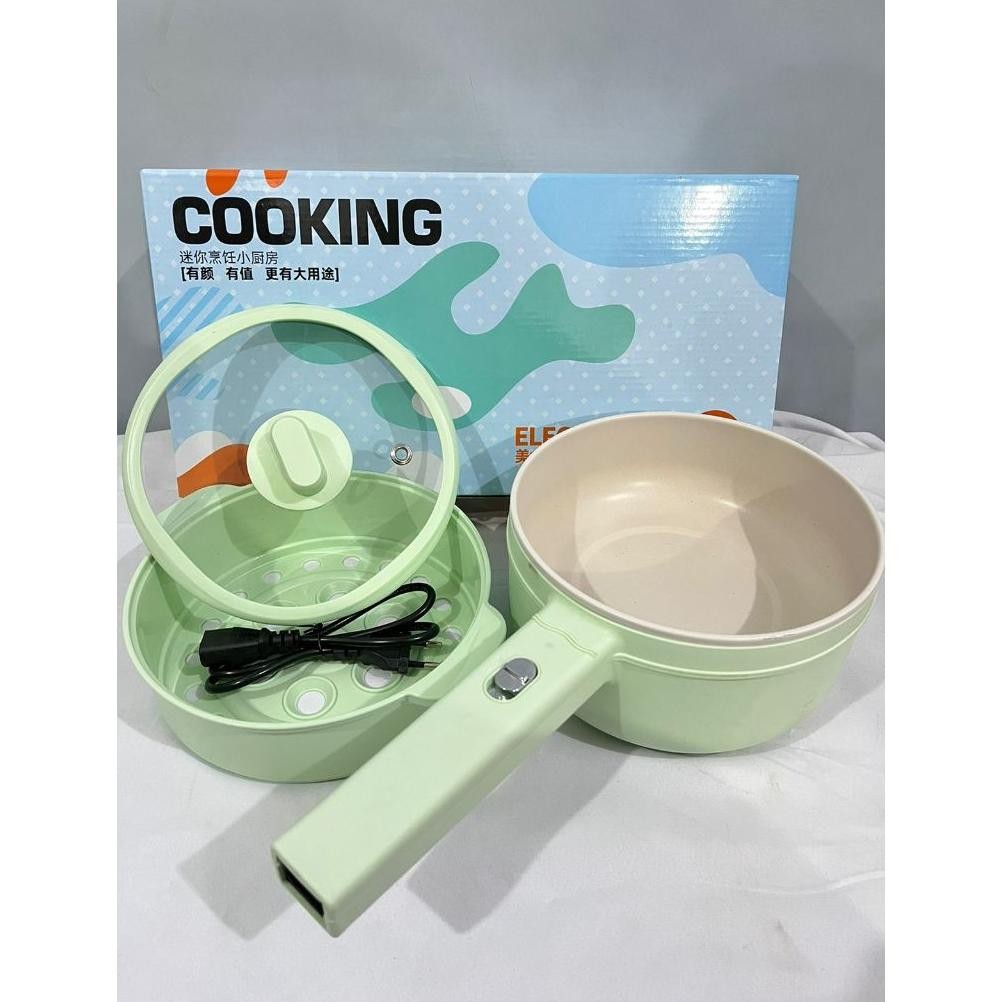 MEWAH PANCI LISTRIK 3 IN 1 UKURAN 1.5 L YOSSI / ALAT MASAK KUKUS GORENG / PANCI MULTIFUNGSI ALA JEPA