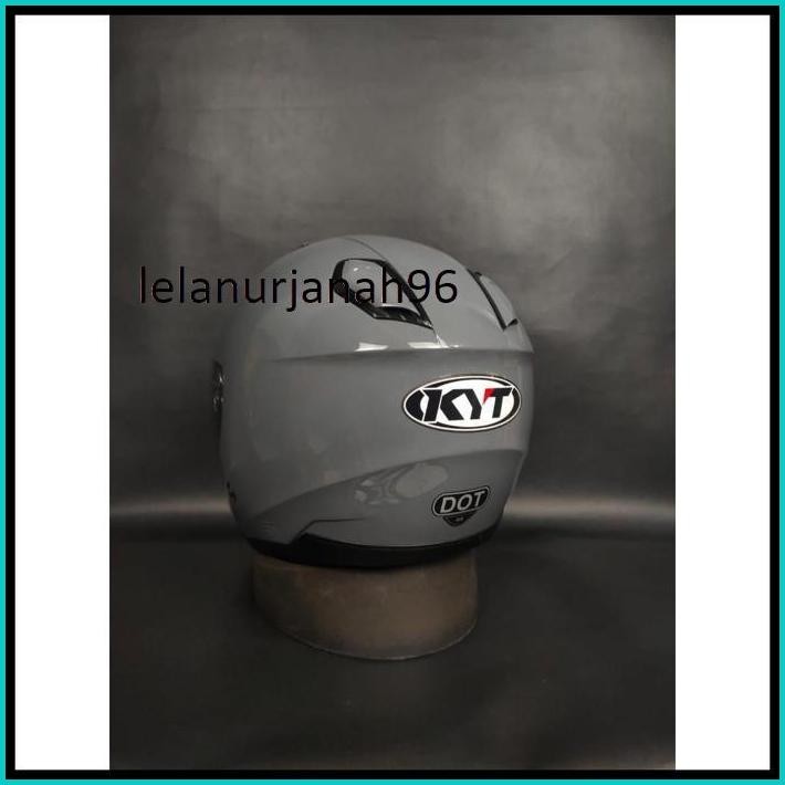 HELM KYT KYOTO SOLID GORILA GREY GLOSSY HALF FACE KYT KYOTO