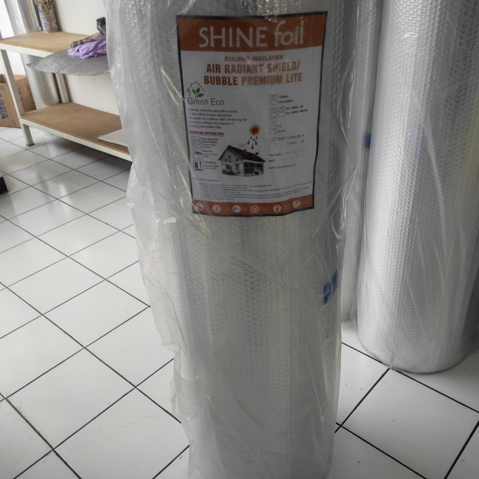 Alumunium Foil Bubble  Premium 4mm Shine Foil - Peredam Panas Insulasi Atap