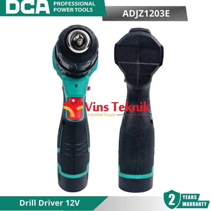 Murah Dca Adjz1203E Cordless Brushless 12V Drill Driver Bor Baterai 12V Adjz1203