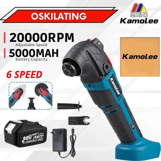 Kamolee-Mesin Multi Oskilasi-Alat Pemotong Dtm51/Cordless Oskilasi+Bat Co