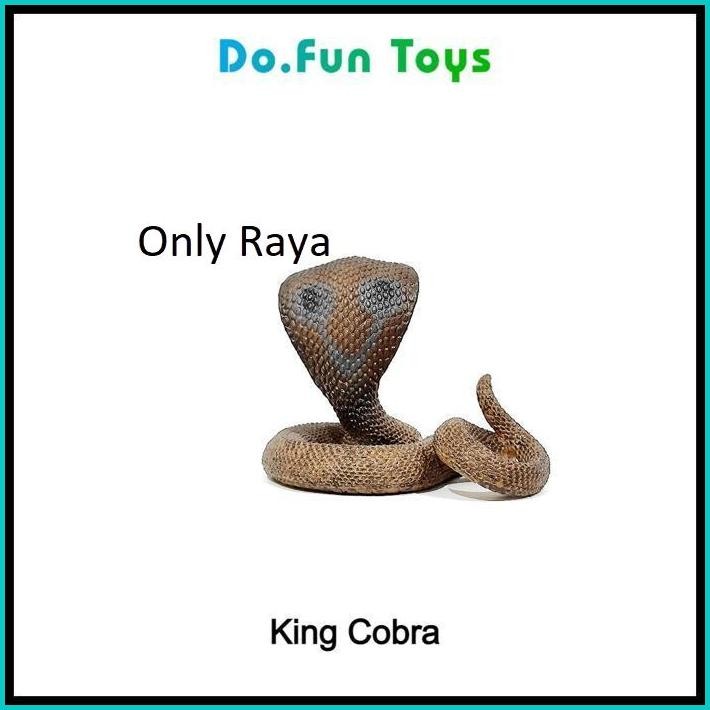 ANIMAL FIGURINE | BIG COBRA SNAKE / MAINAN MINIATUR BINATANG ULAR KOBRA
