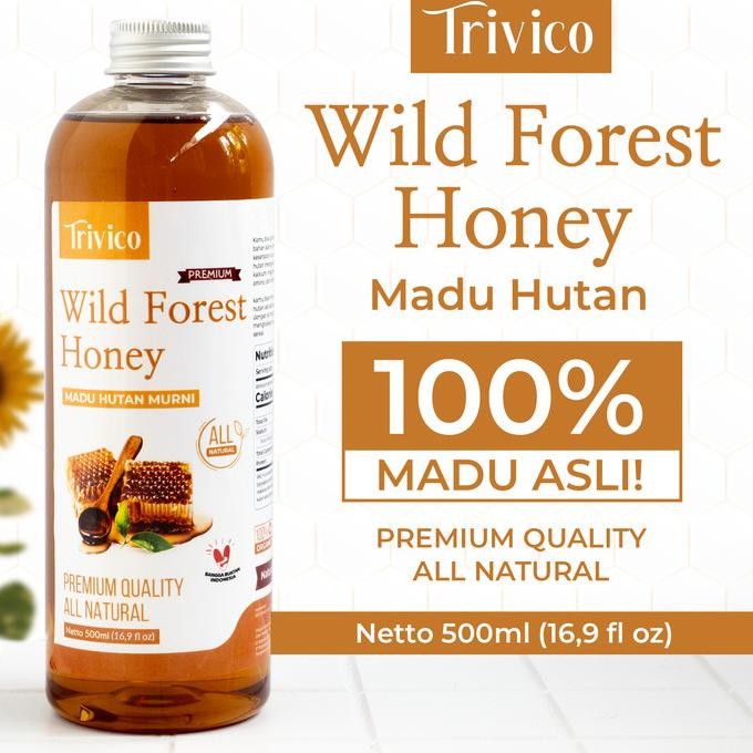 

Trivico Madu Hutan Murni 100% 500Ml | Wild Forest | Honey Raw Natural Terbaru