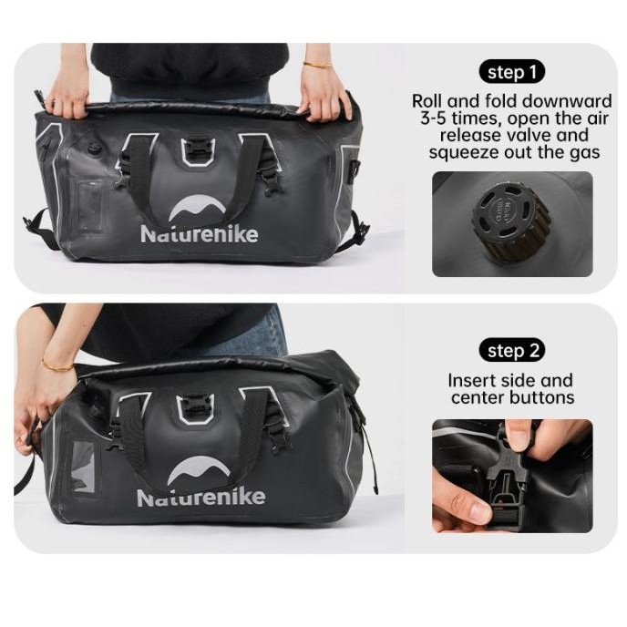 Travel Bag Naturehike CNK2450XB015 tas waterproof 40L/60L/90L