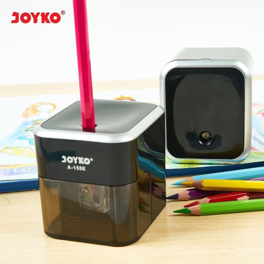

hj-77 tre-57 JOYKO A-155E Serutan Elektrik / Rautan Pensil - Electric Sharpener A155E Viral Berkualitas