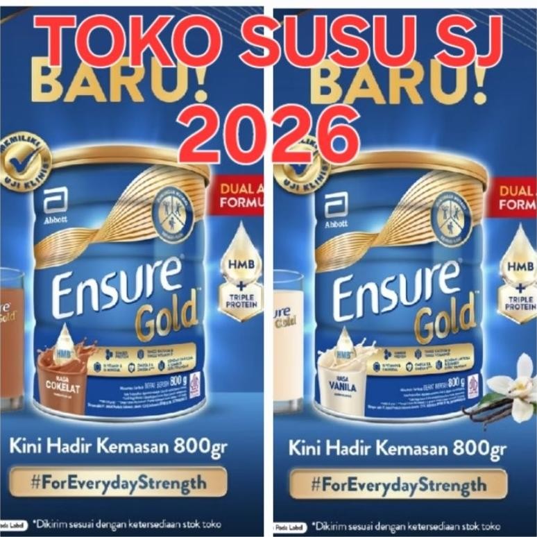 

Spesial/ Ensure Gold Vanila Coklat 800 Gram/800Gr/Dulu 850 Gram/850Gr/Susu Dewasa {Terbaru/Terlaris/Tergcor/Kekinian}