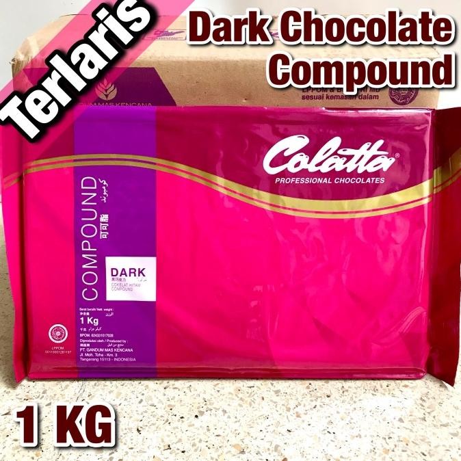 

Colatta Dark Chocolate Compound Cokelat Coklat Hitam Blok Batang 1 KG