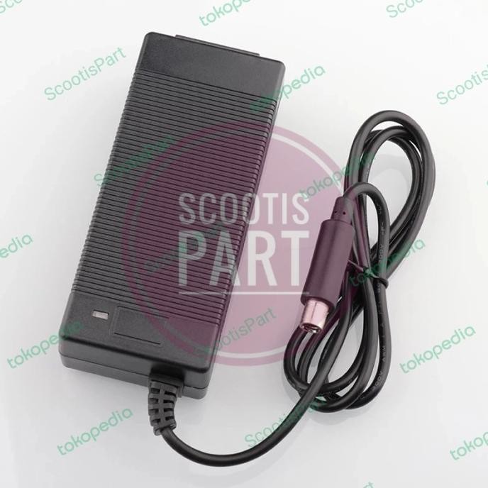Charger 36V Output 42V 2A Skuter Listrik Segway Ninebot Es1 Es2 Es4 Co