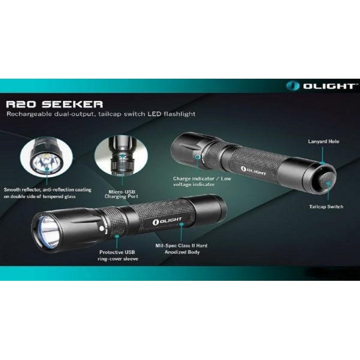 Olight R20 Javelot Flashlight Senter Led Original Dan Terpercaya