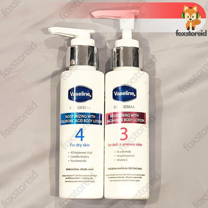 VASELINE Proderma Hyaluronic Acid Niacinamide Brightening Body Lotion Pro Derma