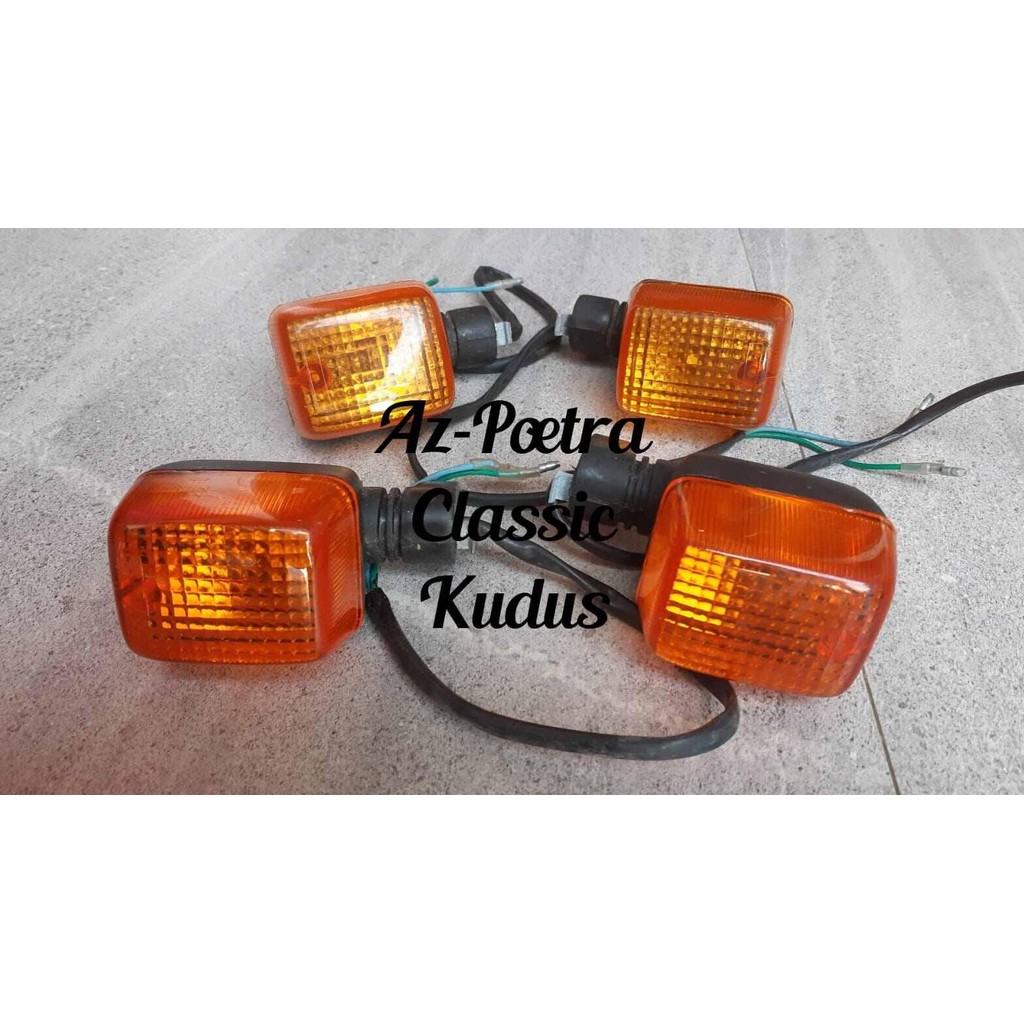 sen reting lampu sen assy depan belakang jialing kancil 4pcs