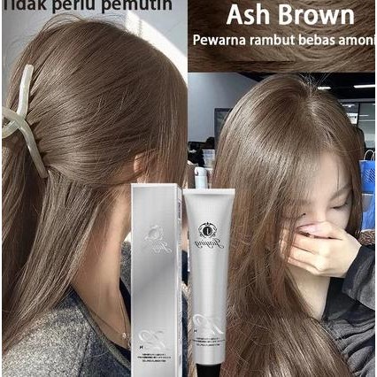 Ready Stock10 Warn Pewarna Rambut Bebas Amonia Cat Rambut Ash Brown Ash Blue Ash Grey Hair Color Pew